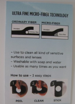 Smartphone sticky microfiber screen cleaner(YZ-SYT005)
